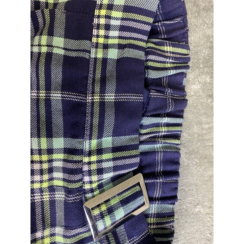 Justice Girls Faux Wrap Plaid Skirt Size L 12/14 - Picture 11 of 12